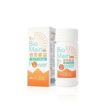 Renorigin 創研所 Biomainpower倍而冕益PLUS 3合1乳鐵益菌60粒
