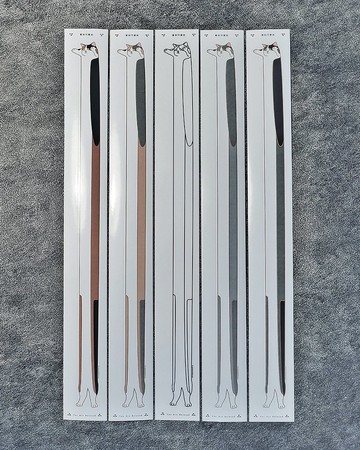 伸長長長長長三色貓 喵喵貼紙(半穿貓形撕貼)