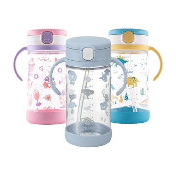 Richell 利其爾 日本 AQ系列水杯(含底座)320ml-多款可選