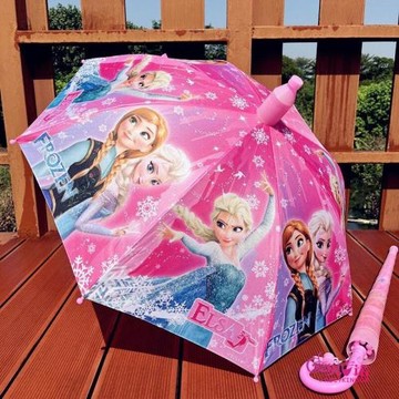 冰雪奇緣愛莎公主艾沙男女童兒童雨傘女孩遮陽傘小學生自動晴雨傘