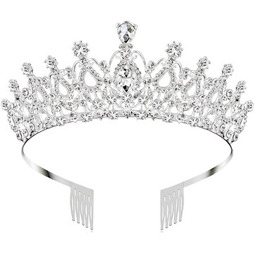 OLIVEPARTY 新娘派對生日派對公主皇冠  1個  多色