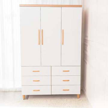 時尚屋 寶格麗4x7尺衣櫃 寬121x深58x高192cm