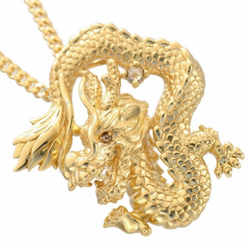 流行に 龍のネックレス 18k - grupofranja.com