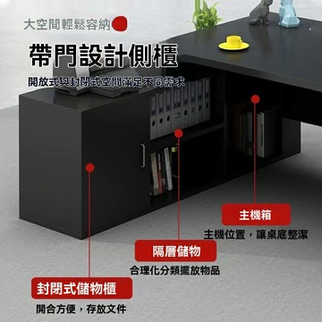 現貨下殺！免運 辦公桌椅 辦公桌 電腦桌 老板桌 萬合晶辦公桌椅組合大板桌辦公室簡約現代經理總裁單人辦公室桌子 八折下殺 特價出 可開發票