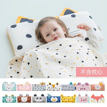 韓國 Bonitabebe - 枕套-三段式可調高兒童透氣枕用-斑點貓咪 (59*29公分)