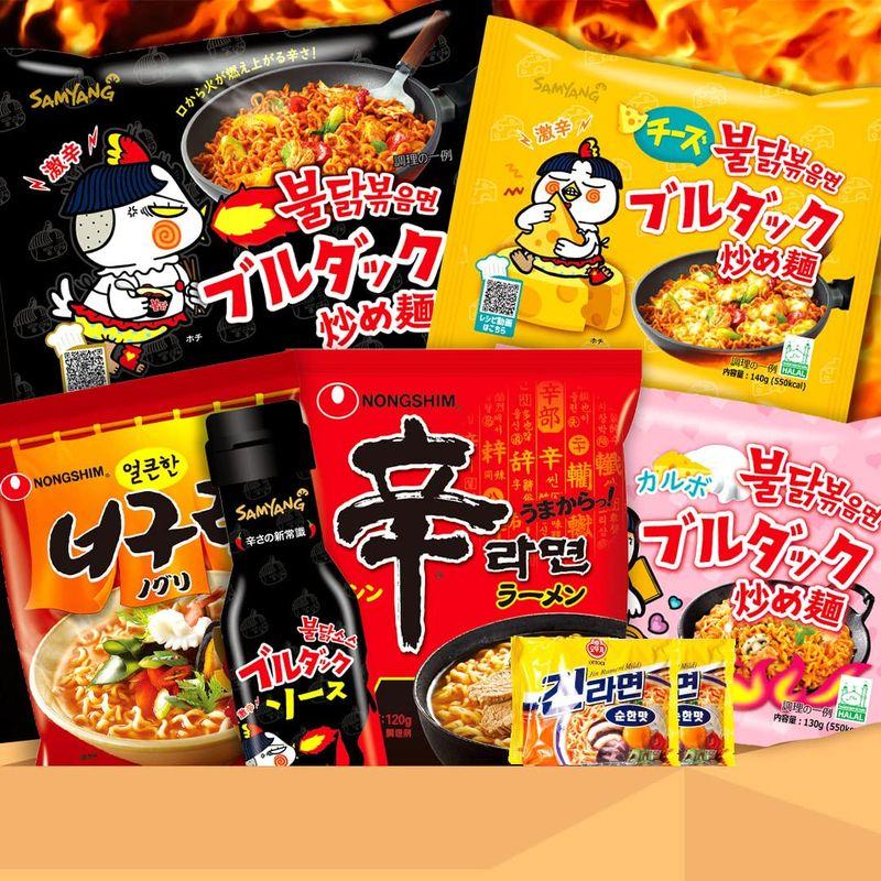 インスタントラーメン 韓国ラーメン 韓国辛麺セット１２袋＋ソース付