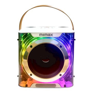 mimax 無線行動K哥音箱 Live-3D 雪花白 藍牙連接 手機支架  1個