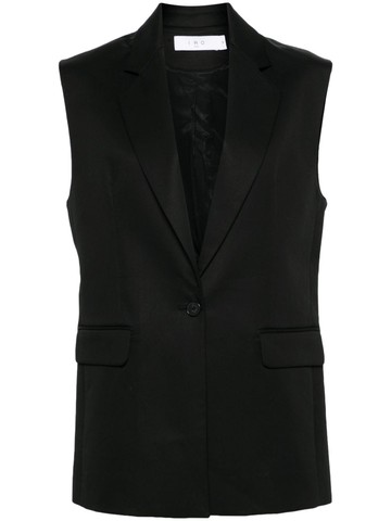 IRO - sleeveless single-breasted blazer - women - Cotton/Cotton/Viscose - 36 - Black