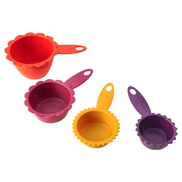 KitchenCraft 花型量杯 ABS塑料  四色  1組