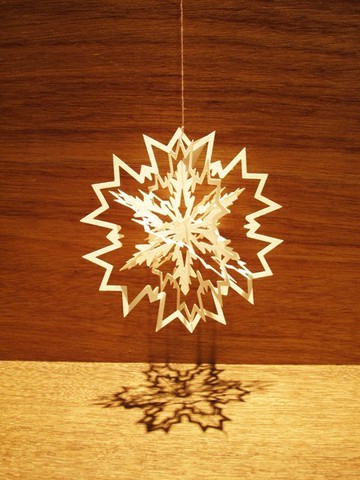 紙雕雪之星DIY材料包-no.7