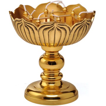 純銅萬字蓮花油燈酥油燈寺廟佛堂家用供奉供佛燈架長明燈佛教用品