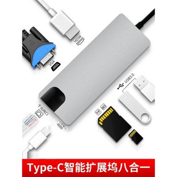 拓展塢轉換器typec轉hdmi擴展塢適用MacBook轉接口usb air筆記本配件Mac網線HDMI投影儀VGA網線轉接口