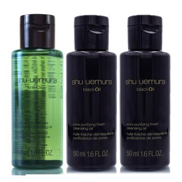 SHU UEMURA植村秀 經典精萃潔顏油50ml*3 (抹茶/黑米) - 任選 (正統公司貨)