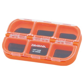 DAIWA 大和 零件盒 UC-600DR 深底 橘色 磁鐵片  9.5 x 16.9 x 1.6cm  1個