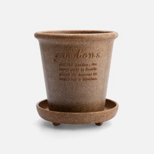 Hachiman Garden環保盆器5號15cm 大地(含底盤)