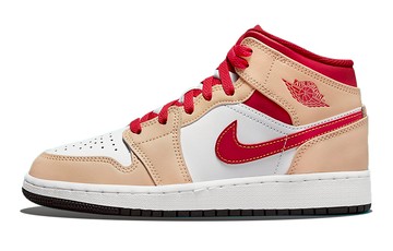 JORDAN 1 MID LIGHT CURRY CARDINAL GS