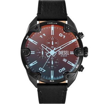 DIESEL Spiked 大錶徑個性三眼計時手錶 雙11買買節 送禮首選-49mm DZ4667