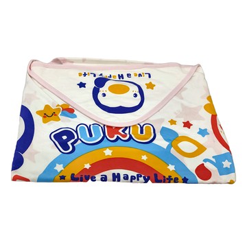 PUKU 藍色企鵝 單層包巾  粉