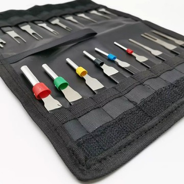 【Suey電子商城】YI-18P 端子拆卸 18件工具組 車端子退針器 端子取出工具 插頭退針器