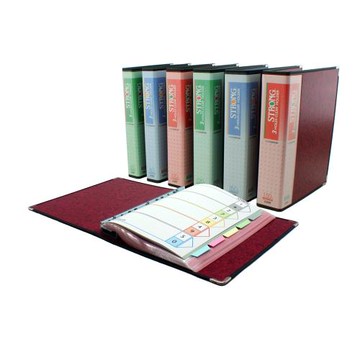 自強牌 A4 三孔管型夾 120頁資料簿 6本/箱 C120