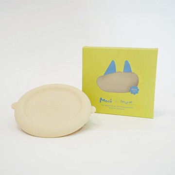 喜歡你微笑模樣【Moek X Jesper】微笑蘑菇矽膠點心碗蓋 兒童餐具 碗蓋 分隔設計 專屬餐盤 一蓋多用 副食品 點心 矽膠餐盤 清潔便利