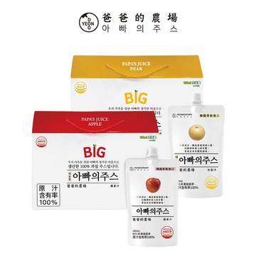 【爸爸的農場】【爸爸的農場】100%蘋果汁/水梨汁 180ml x30入彩箱組 (非濃縮還原)