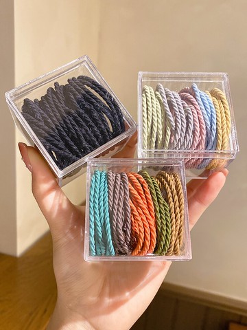 頭繩新款高彈力皮筋女扎頭發繩頭飾耐用不傷發簡約成人發圈