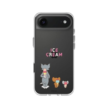 iPhone Air Clear Case（相機按鈕） 透明 - 湯姆貓與傑利鼠 Tom and Jerry - Ice Cream