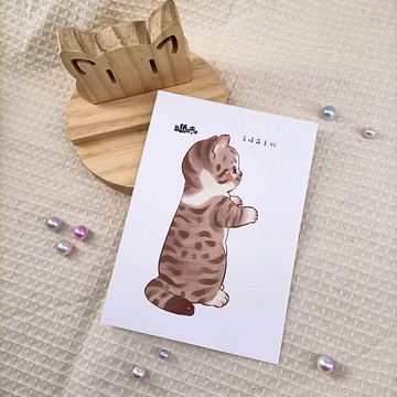 ME183-117_我紙在乎你百喵萌明信片_postcard
