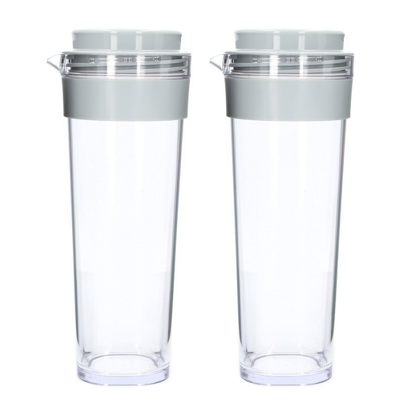 グレーx2 ピッチャー おしゃれ 麦茶 横置き 水 麦茶ポット 洗いやすい 耐熱 冷水筒 水差し スリムジャグ Ver 2 タケヤ 1 1l 軽い スリ 通販 Lineポイント最大0 5 Get Lineショッピング