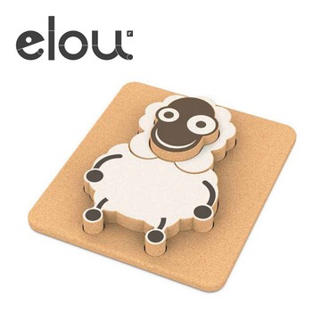 elou 軟木塞教學玩具 綿羊