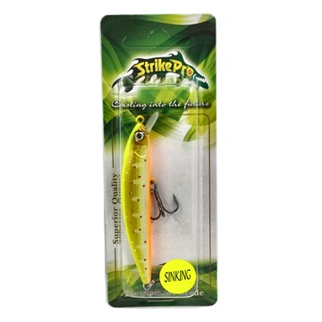 Strike Pro 尖尾 米諾 EG-243 硬餌 7cm 6.8g 沉水型  1個  螢光黃