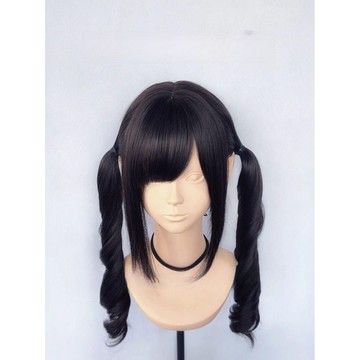 【KEKE】黑巧捲-黑茶色 雙馬尾 假髮 羅馬捲 自然 日係 lolita係 整頂 女 蘿莉 改變造型 不著痕跡 造型