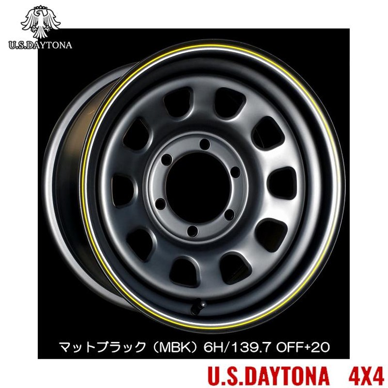 送料無料 トラストジャパン RED LINE U.S.Daytona 4x4 8J-16 +20 6H-139.7 (16インチ) 6H139.7 8J +20【4本セット 新品】 | LINEブランドカタログ