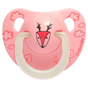 Suavinex 蘇維妮 夜光安撫奶嘴  0-6個月  小鹿  1個