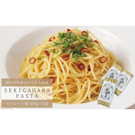 ふるさと納税 関ケ原町産ふわりもち使用 関ケ原パスタ（ストレート麺）計900g（300g×3袋 約9人前） 岐阜県関ケ原町