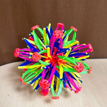 《翔翼玩具》  伸縮花球 玩具球 伸縮球 彈簧球 變形球 變化球 回力球 小朋友跳跳球 48087 安全標章合格玩具球