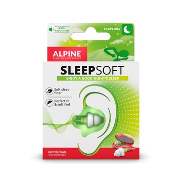 Alpine SleepSoft 舒眠耳塞 睡眠 打呼 救星 超軟 專利材質 降噪 25db 荷蘭製【黃石樂器】
