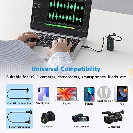 BOYA Wireless Lavalier Microphone System, BY-XM6-S1 Mini Ultra-Compact Wireless Lapel with LCD Screen for DSLR Camera Camcorder Smartphone(並行輸入品)