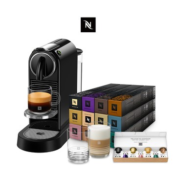 【Nespresso】CitiZ 膠囊咖啡機(贈咖啡組) & 品味經典探索禮盒120顆(品牌禮)
