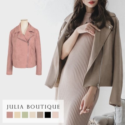 Juliaboutique フェイクスエードライダースジャケット アウター ホワイト M レディース 通販 Lineポイント最大get Lineショッピング