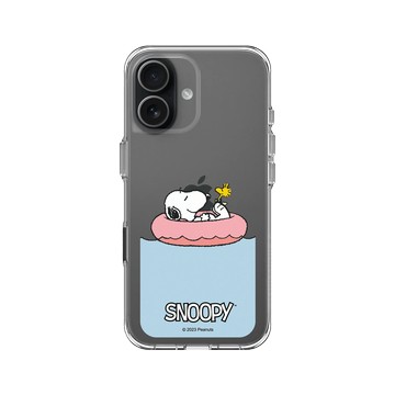 iPhone 17 Clear Case（相機按鈕） 透明 - 史努比 Snoopy - Chill moment
