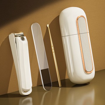 指甲刀套裝挖耳勺三件套掏耳朵便攜指甲剪高端修甲工具指甲鉗