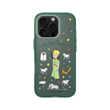 iPhone 16 Pro Clear 憂墨綠 - Le Petit Prince 小王子 - 小王子與朋友們 - 插畫圖鑑