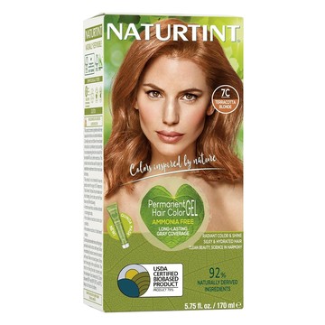 NATURTINT 赫本 染髮劑  7C 亮銅褐色  1組