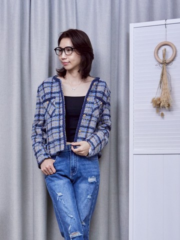 優雅多了一點不設限的態度的小香外套