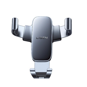 【LISEN】A120 橫屏鎖金屬重力支架(錆色)(出風口支架 車用支架 車載支架 車架 手機支架)