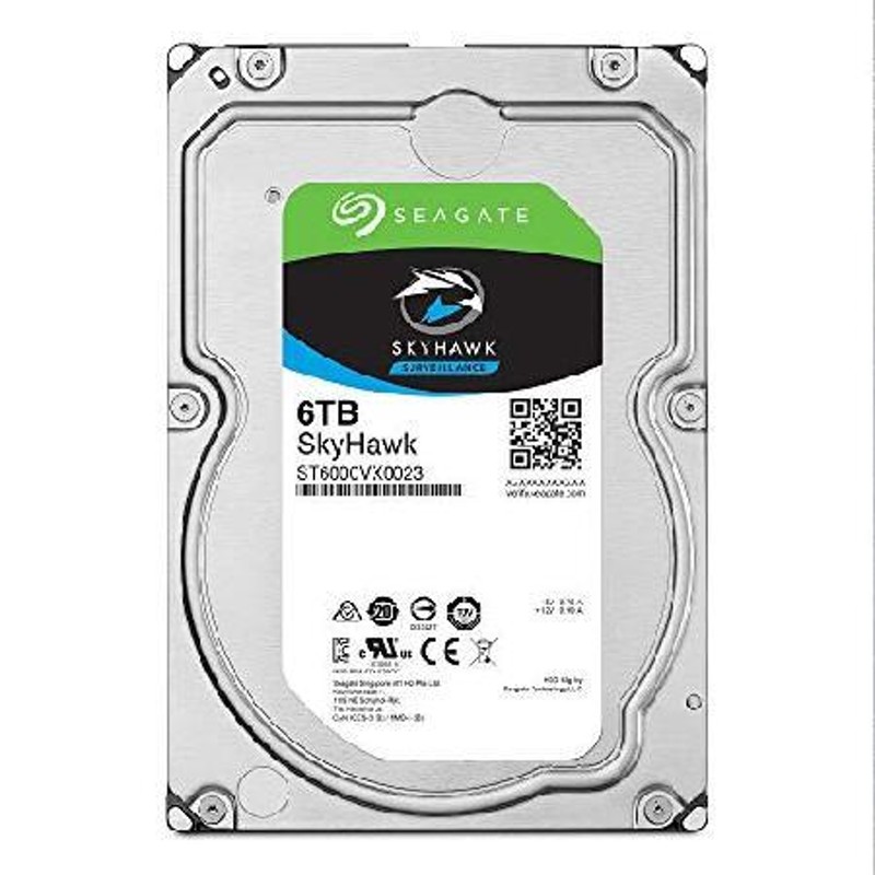 Seagate SkyHawk 6TB監視ハードドライブ - SATA 6Gb / s 128MB