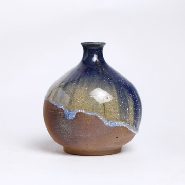 明芽窯 | 柴燒醉月小口瓶 細口瓶 花瓶 花器 蒐藏品 H11