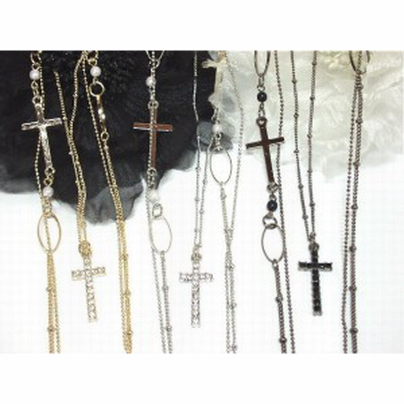 ネックレス ペンダント レディースアクセサリー アクセサリー ファッション ラインストーン クロス ロングネックレス 3連 ロック メンズ 通販 Lineポイント最大1 0 Get Lineショッピング